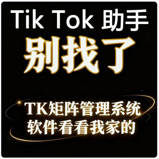 TK矩阵运营系统海外TikTok短视频一键发布ins社媒FB管理工具助手