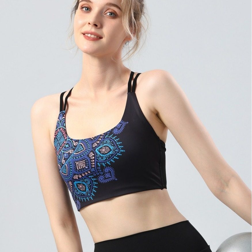 外贸跨境时尚花美背心瑜伽服运动速干内衣文胸健身裤bra聚拢套装,运动/瑜伽/健身/球迷用品,瑜伽背心,淘宝优惠券,粉丝福利购,淘宝优惠卷