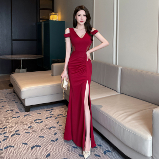 按摩SPA技师工作服 夜场养生会所沐足疗柔式 性感连衣裙时尚 修身