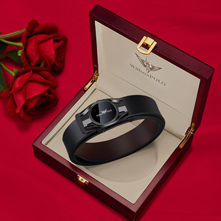 腰带时尚 正品 皮带真皮自动扣腰带休闲商务裤 英皇保罗男士 潮流 新款