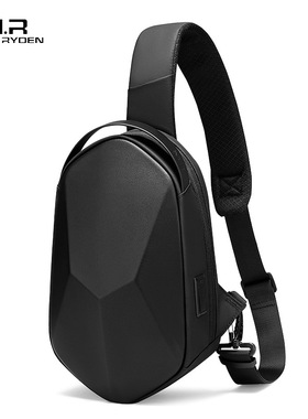 Mark Ryden新款斜跨胸包黑色男士挎包立体个性单肩包休闲时尚