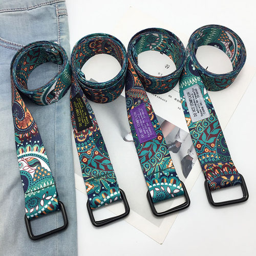 腰带男潮ins双环扣酷皮带青年