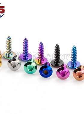 TS 钛工厂  钛合金伞头自攻丝摩托车改装用  M5*16/20 多种颜色