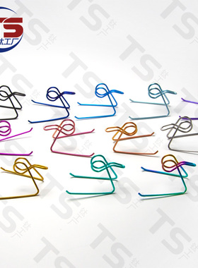 TS钛工厂 加强钛合金卡钳固定弹簧大鲍鱼小螃蟹通用刹车皮