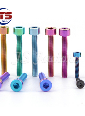TS钛合金螺丝M3x5-45mm柱内六角卡钳车把货架摩托车改装 TC4