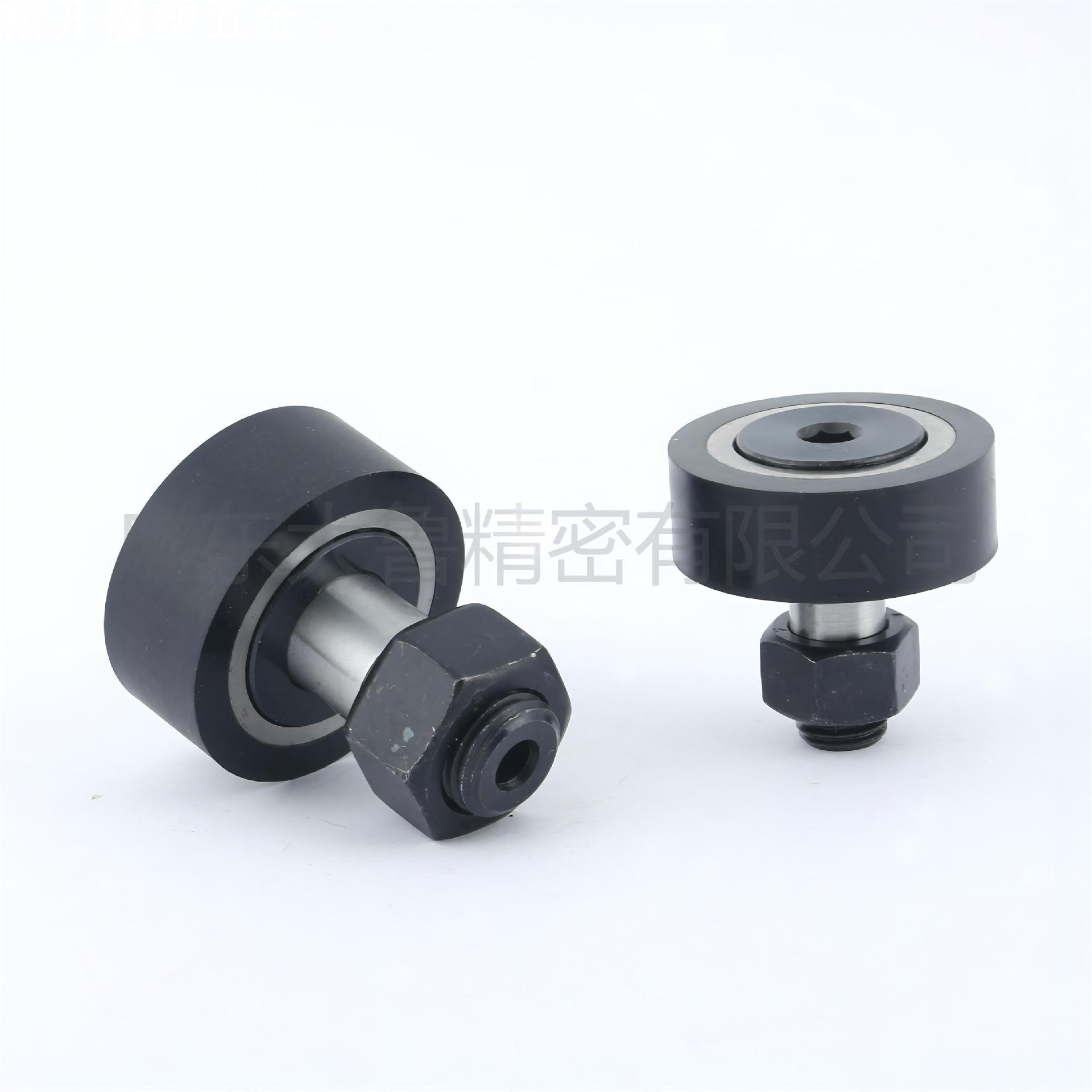 CFFRRUA聚氨酯包胶凸轮轴承滚针包塑脚轮随动器圆柱形CF8动滑轮滑