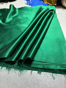 桑蚕丝真丝丝绸重磅素绉缎服装 面料衣服马甲绣花重缎皮子布料