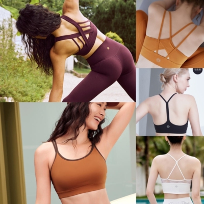 凡圣瑜伽简约运动内衣女带胸垫