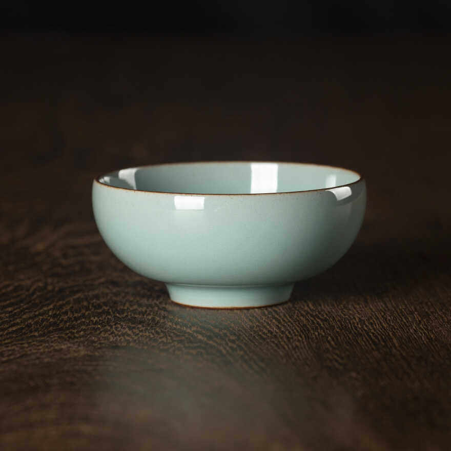 小梅窑｜梅丽峰龙泉青瓷手工杯南宋官窑品茗杯陶瓷功夫茶具主人杯