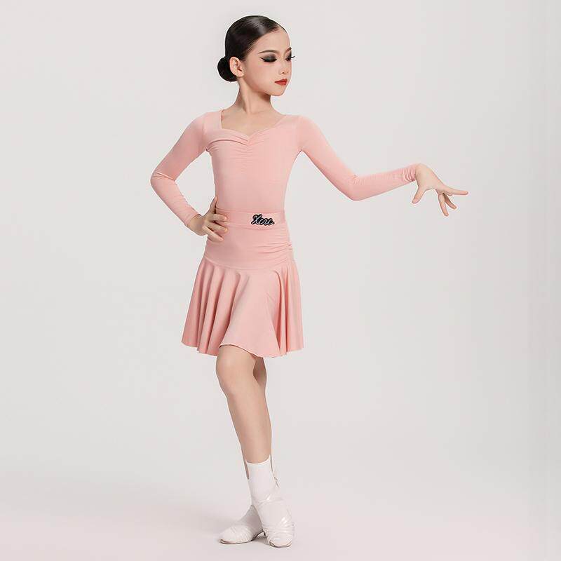 女童拉丁舞练功服套装新款