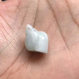 翡翠海螺乘毫米左右珠宝雕刻海吊坠编织配件摆件纯手工人物东南亚