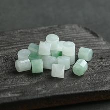 天然货翡翠小桶珠玉石珠子散珠单颗手工材料手链项链饰品配件摆件