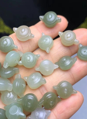 青海料和田玉酒壶小吊坠水壶