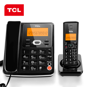 送礼TCL D61无绳电话机 子母机一拖一家用固定无线电话座机远距离