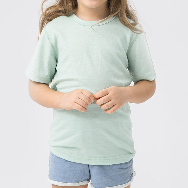 儿童短袖男女童100%羊毛超薄透气速干高支精纺纯色针织t恤,童装/婴儿装/亲子装,T恤,淘宝优惠券,粉丝福利购,淘宝优惠卷