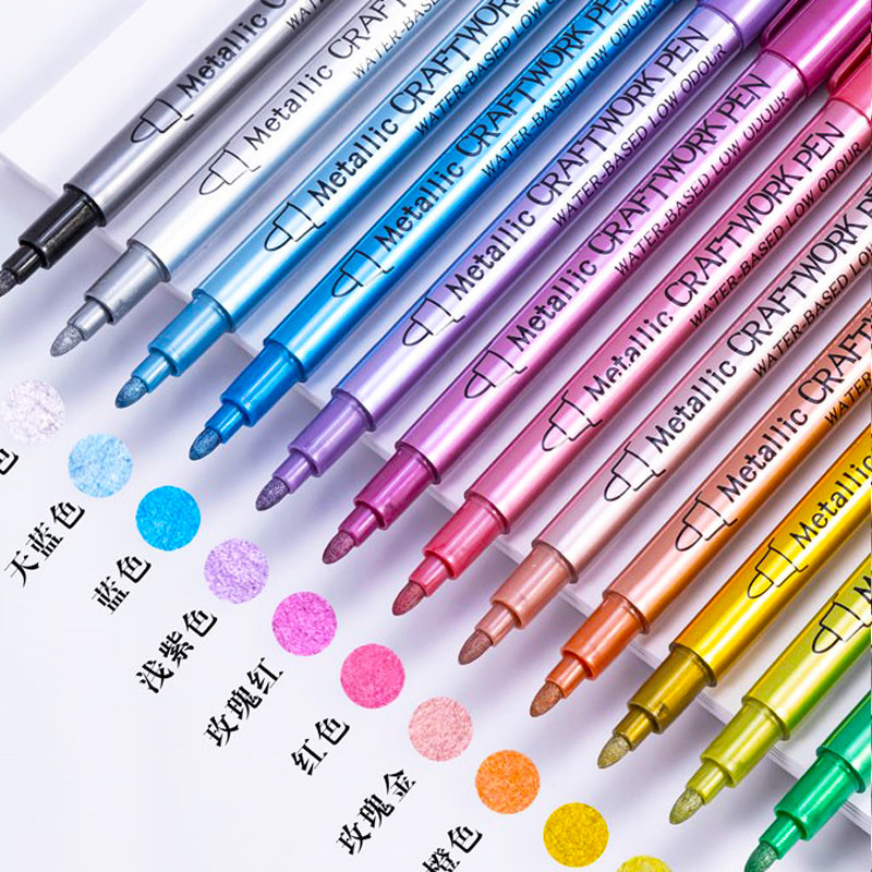 广纳550彩色金属笔金银色油漆珠光笔brush签到签名相册记号题名笔,文具电教/文化用品/商务用品,马克笔,淘宝优惠券,粉丝福利购,淘宝优惠卷