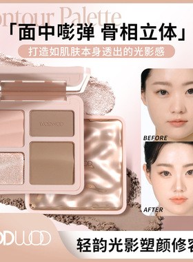WODWOD轻韵光影塑颜修容盘哑光