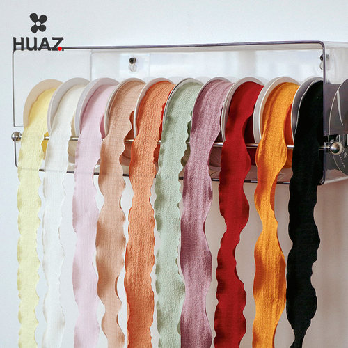 皱边丝带弹力绑带手捧花束褶皱