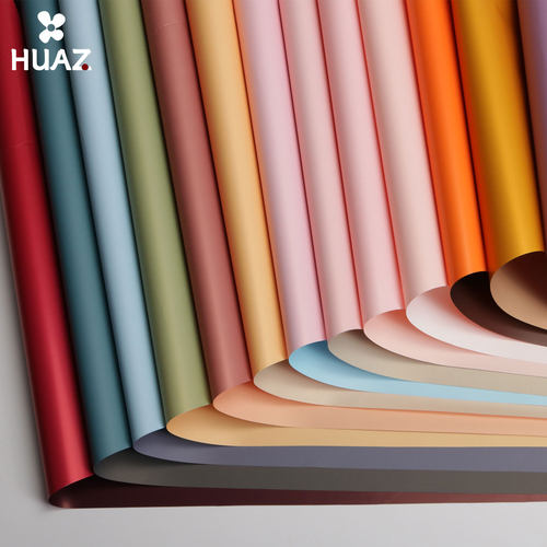 双色欧雅纸双面纯色鲜花包装纸