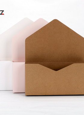 信封花盒有钱花礼盒鲜花包装盒插花装饰袋牛皮色纸盒花束花艺