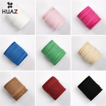 圣诞节鹿皮绳韩式绒皮绳3mm礼盒丝带花束绑带麂皮绒绳子鲜花装饰