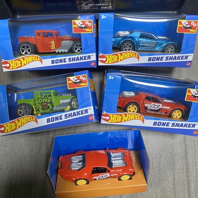 HOT WHEEL风火轮合金回力车塑料车底男女儿童汽车玩具车盒装礼物