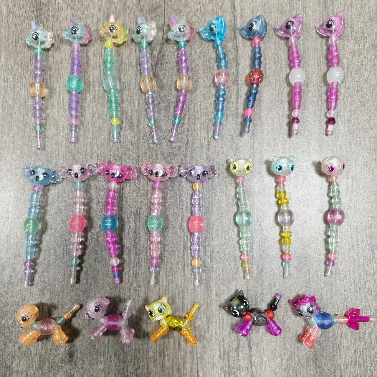 正版散货魔法百变手链新款儿童变形动物宠物扭扭乐DIY女孩玩具