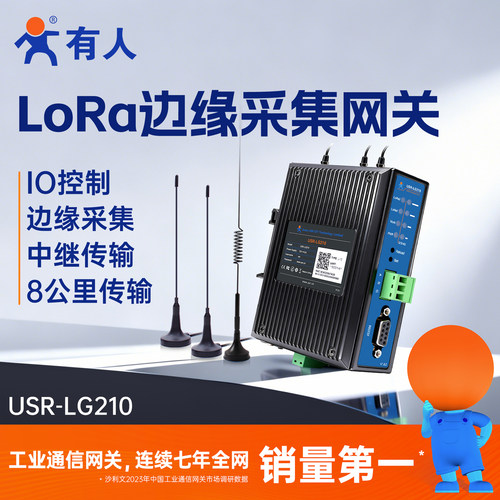 有人lora集中器无线网关4G以太网