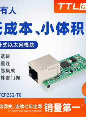 [有人]串口转以太网网口模块TTL转RJ45 uart双向透传TCP232-T0
