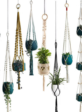 Hot sales 100% handmade macrame plant hanger flower /pot han
