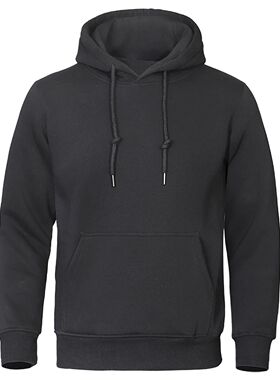 Solid Color Men Hoodies Fleece Warm Mens Sweatshirt Fashion
