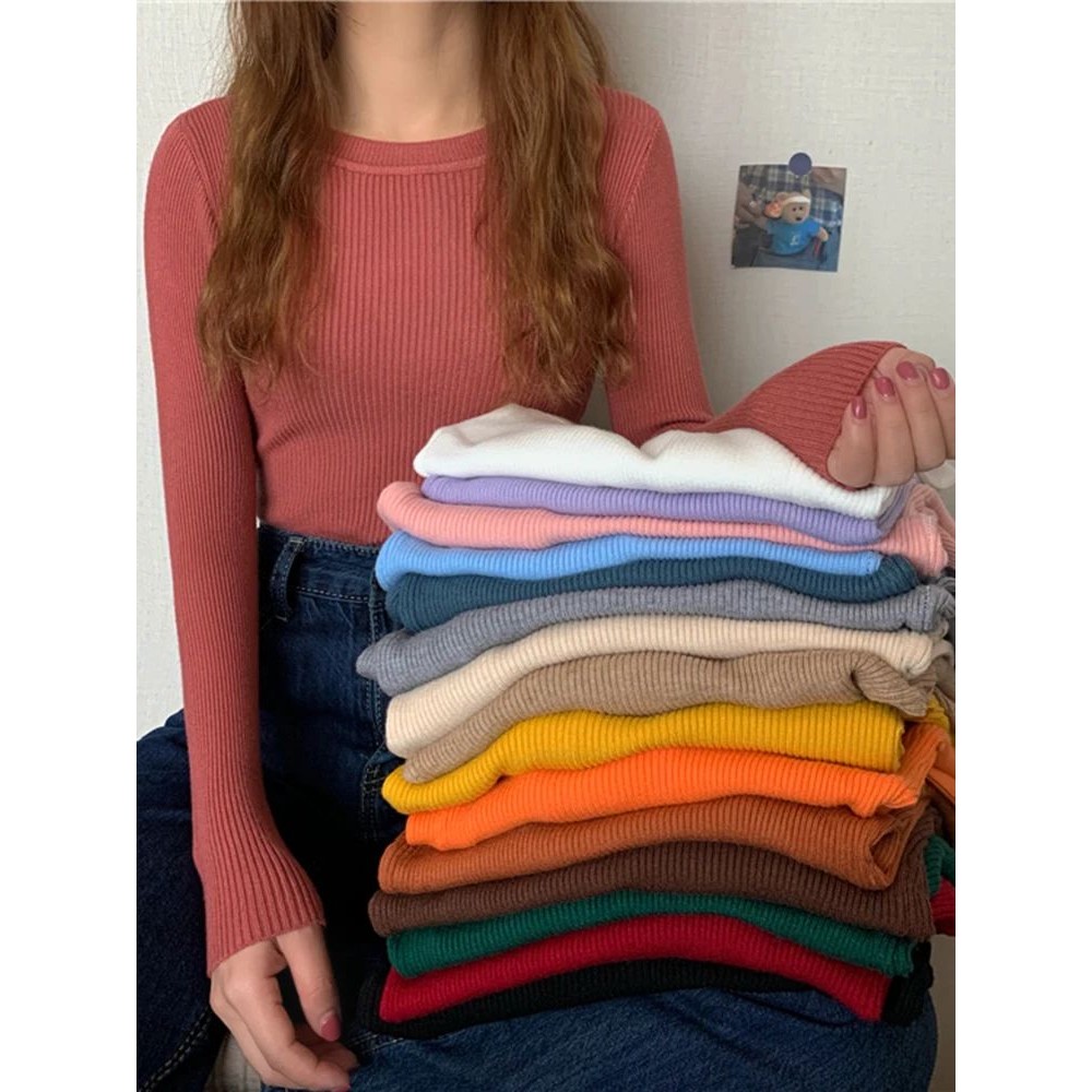 2025 New Women Sweater Autumn Winter Long Sleeve Pullover Ba