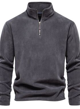 AIOPESON Brand Quality Thicken Warm Fleece Jacket for Men Zi