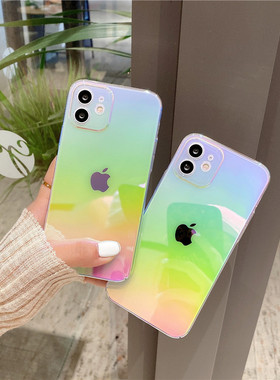 Rainbow Gradient Laser Phone Case For iPhone 14 13 12 11 Pro