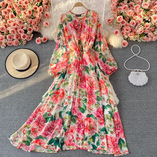 Summer Vacation Dress Banulin Elegant Spring Women Runway