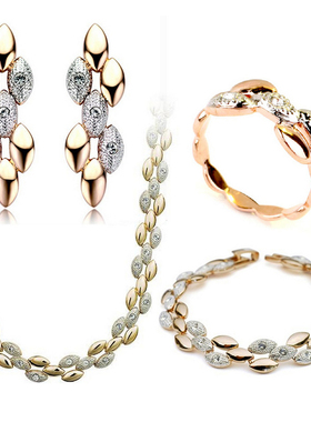 Austrian crystal jewelry luxury jewelry famous brand  gold-c