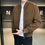 新高品质直播~棒球领夹克外套3403-1-JK8078-P128，男装夹克，电商C301