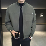 2025秋冬店主风简约胸兜设计棒球领夹克外套 403-1-JK8058-P128,男装夹克,电商C301, 2025秋冬店主风简约胸兜设计棒球领夹克外套 403-1-JK8058-P128,男装夹克,电商C301,