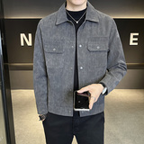 新高品质~修身水流纹店主风皮衣夹克外套403-1-7811-P128，男装皮衣，电商C301