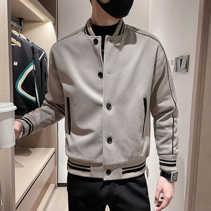 2025秋社会小伙缉明线单排扣夹克外套1XZ403-1-JK8505-P108,男装夹克,电商C301