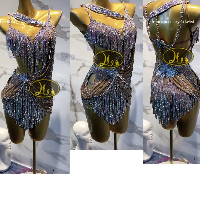 拉丁舞服高级感套装成人拉丁舞演出服定制流苏比赛裙恰恰专业比赛