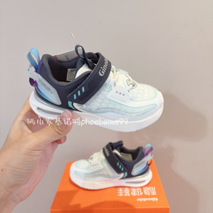 基诺浦机能鞋春夏学步鞋轻薄透气软底休闲鞋加固稳步小童鞋云霓清