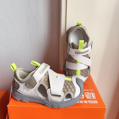 基诺浦夏款包头凉鞋透气中大童