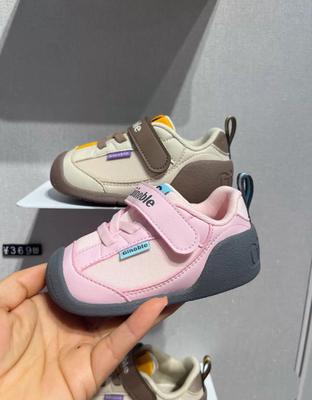 基诺浦皮面春秋婴幼学步鞋关键鞋