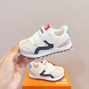 基诺浦机能鞋26春夏单网鞋大网眼运动鞋轻薄透气软底男女童学步鞋