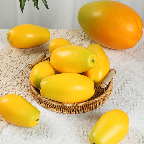 仿真水果模型假木瓜玩具道具教具摆设装饰儿童幼儿园摆件蔬菜