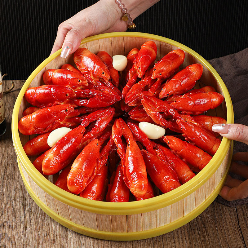 仿真小龙虾假食物模型夜市大排档摆件餐厅装饰食品菜品道具玩具
