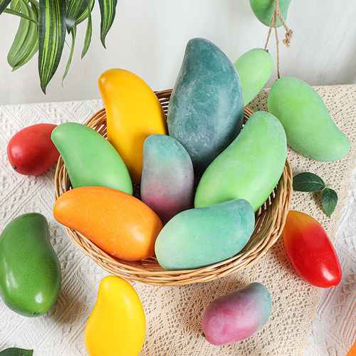 加重高仿真芒果家居酒店摄影道具