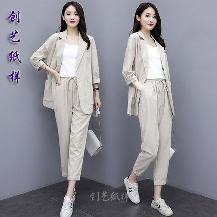 图纸实样裁剪cx54女套装