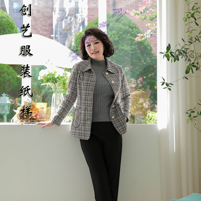 衣服b119春秋装中年女小